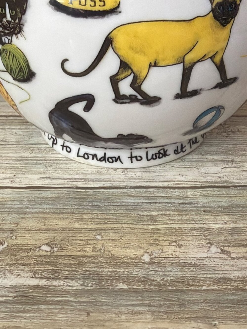 Paul Cardew Cat Kit-Tea Teapot Kitty Cat Where Have You Been Ceramic England - Picture 12 of 15